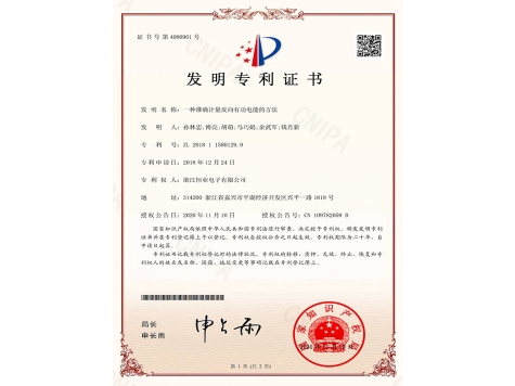 Patent Certificate